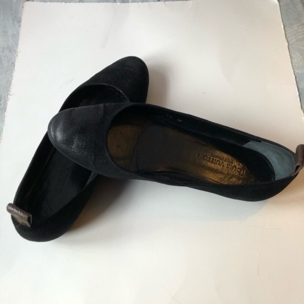 L O U I S V I T T O N Suede Ballerina Shoes